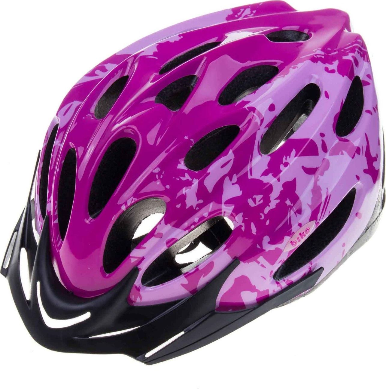 Biko Kask rowerowy Basic Pro różowy r. L