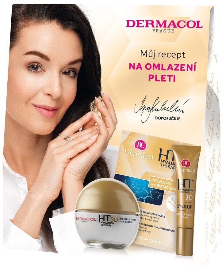 Dermacol Hyaluron Therapy zestaw remodelujący krem na dzień 50ml + krem remodelujący okolice oczu i ust 15ml + maska intensywnie
