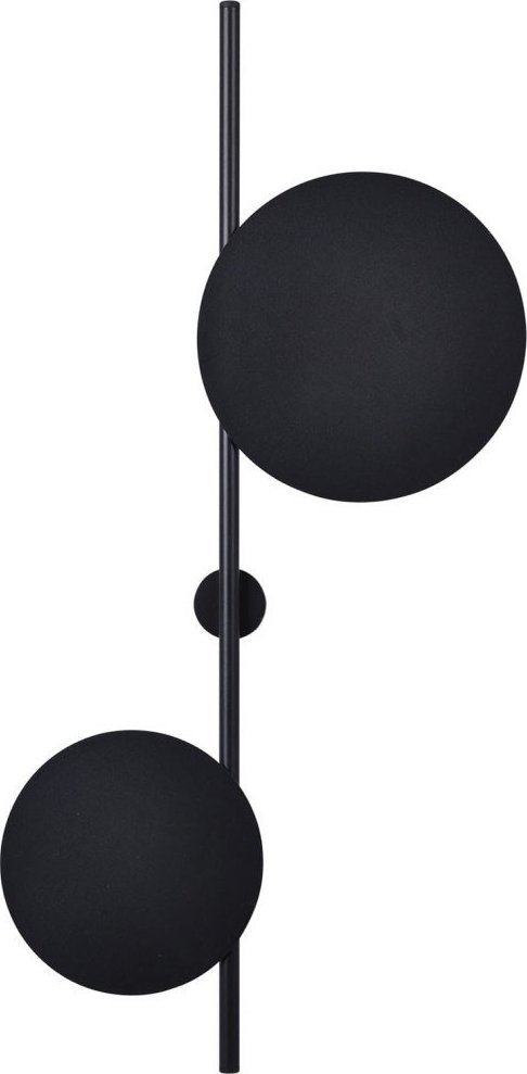 Kinkiet Kaja Kinkiet dwupunktowy Rega czarna lampa loftowa na przedpokój