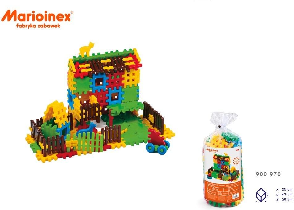 Marioinex Klocki Konstrukcyjne Worek 120 el Gospodarstwo Dom