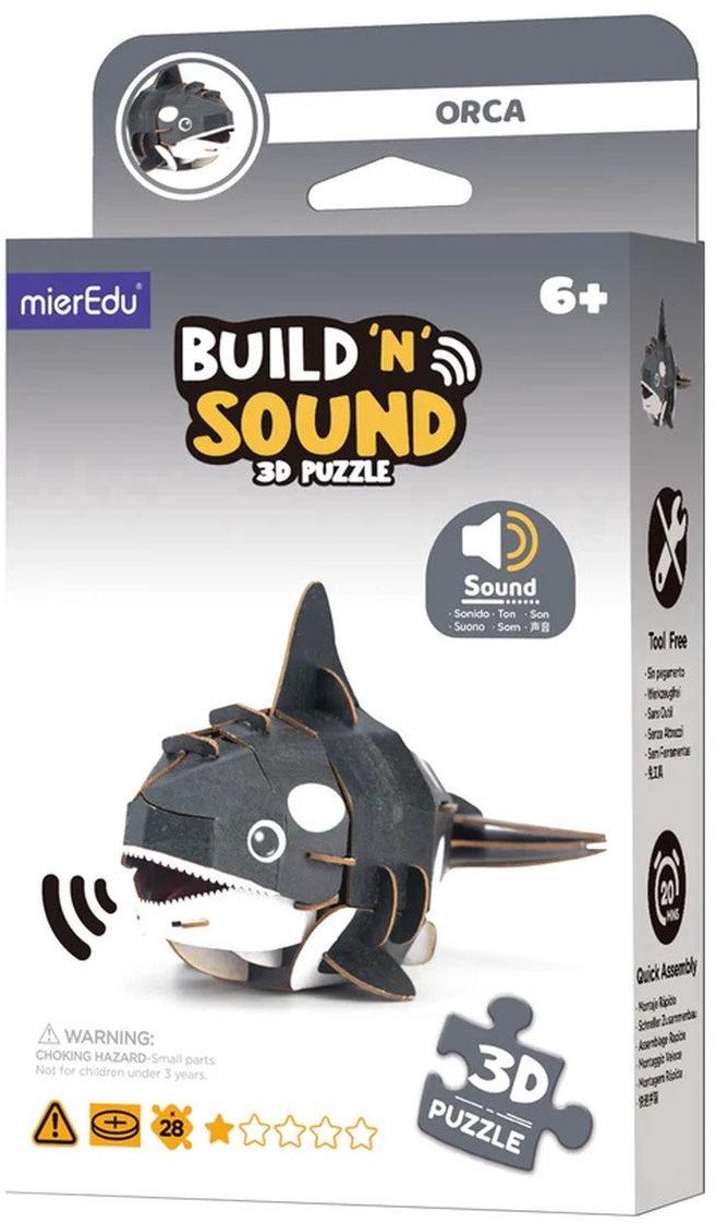Puzzle 3D. Buduj i słuchaj - Orka