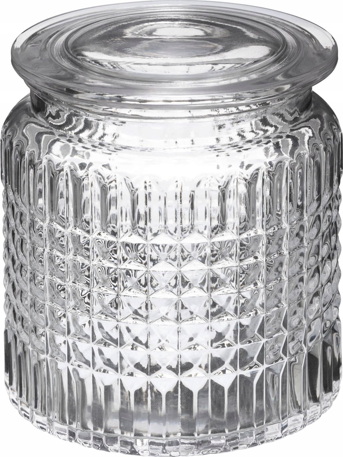 5five Ozdobny słoik na płatki kosmetyczne z pokrywką, Ø 10,8 cm, szkło