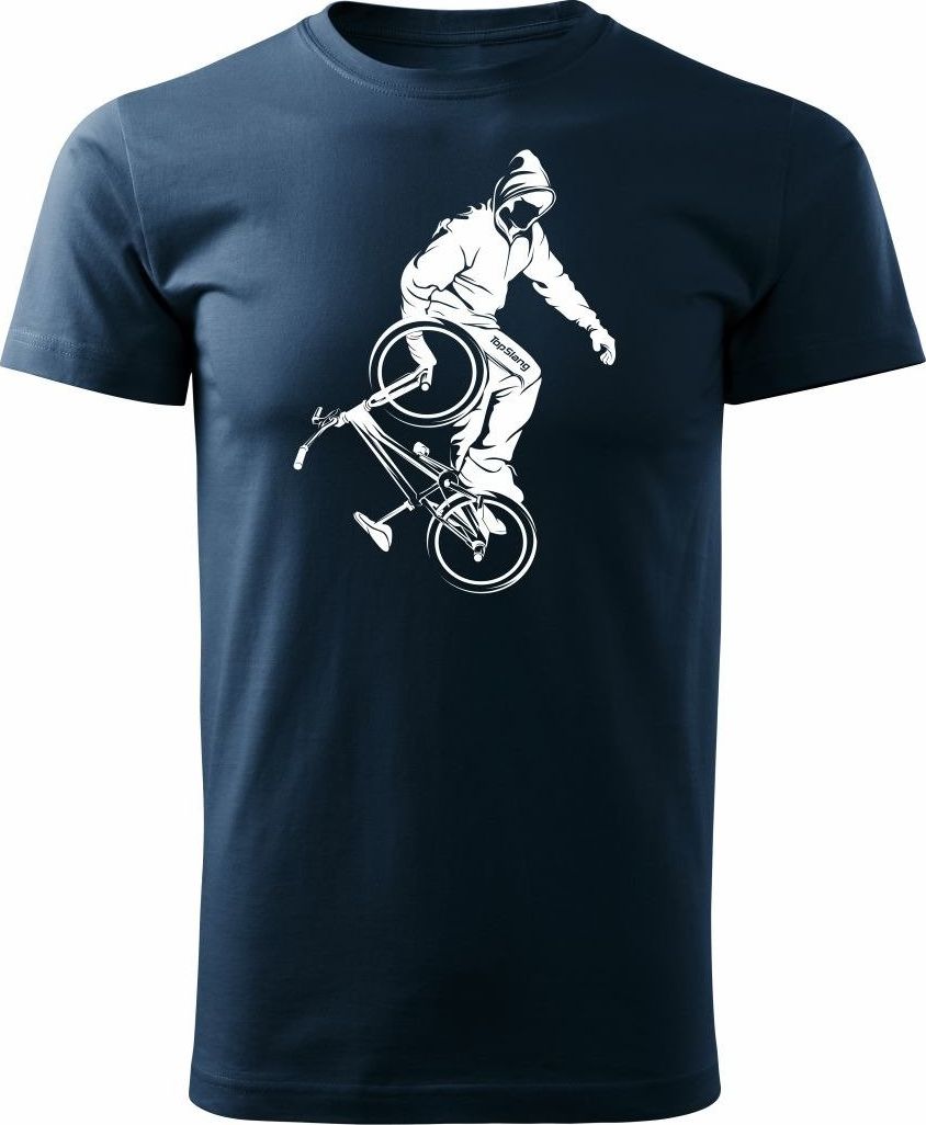 Topslang Koszulka rowerowa z BMX skater męska granatowa REGULAR L