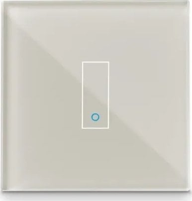 Dedra Iotty Smart Switch single button faceplate - Design your own smart switch - White