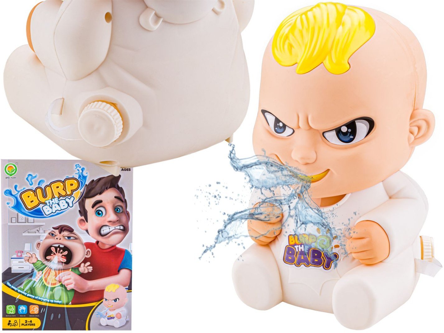 ZABAWNA GRA RODZINNA TOWARZYSKA INTERAKTYWNY BEKAJĄCY BOBAS OBLEWA WODĄ PŁACZE