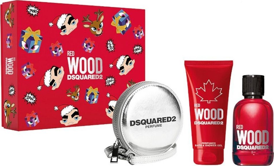 Dsquared2 DSQUARED2 Red Wood edt 100ml + SG 100ml + portfel