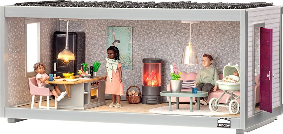Micki Pokój domek dla lalek Lundby 44 cm