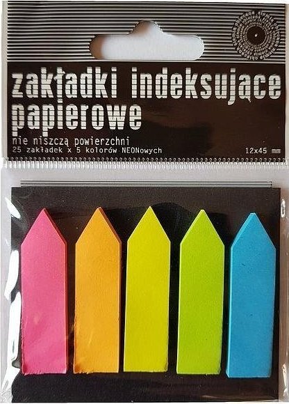 Ziemia Obiecana Zakładki indeksujące papierowe neon