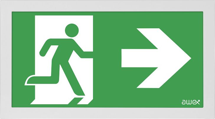 AWEX Oprawa awaryjna INFINITY II B LED 1W 1h dwuzadaniowa AT szara IF2BWS/1W/BSA/AT/GR - IF2BWS/1W/BSA/AT/GR