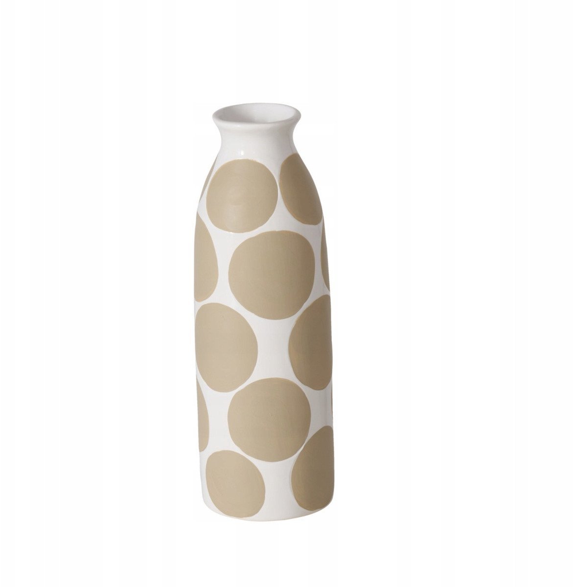 Wazon ceramiczny w graficzny wzór PUNTY, 28 cm