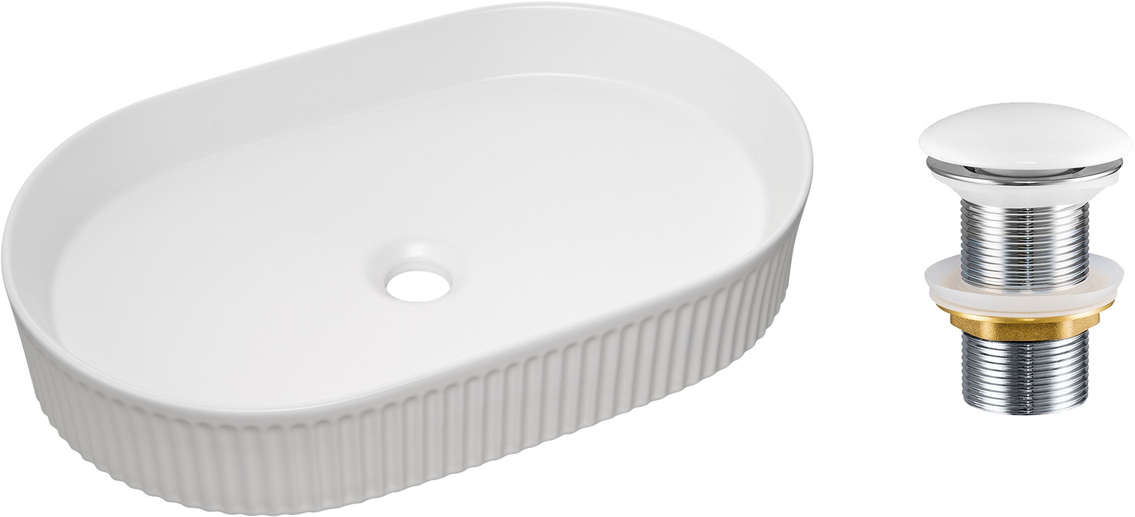 Zestaw Umywalkowy z Korkiem Click-Clack