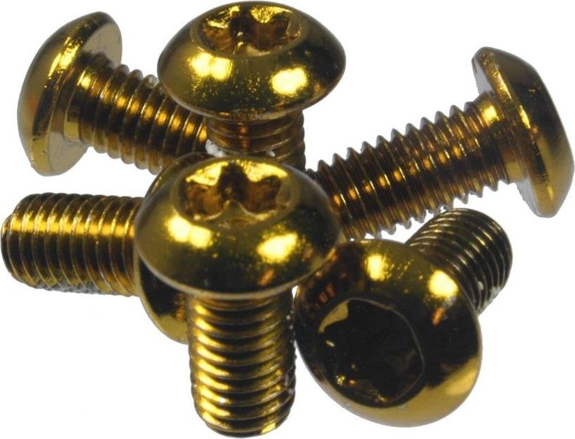 Dartmoor Śruby mocujące tarcze hamulcowe Dartmoor stalowe złote, 6 szt. uniwersalny