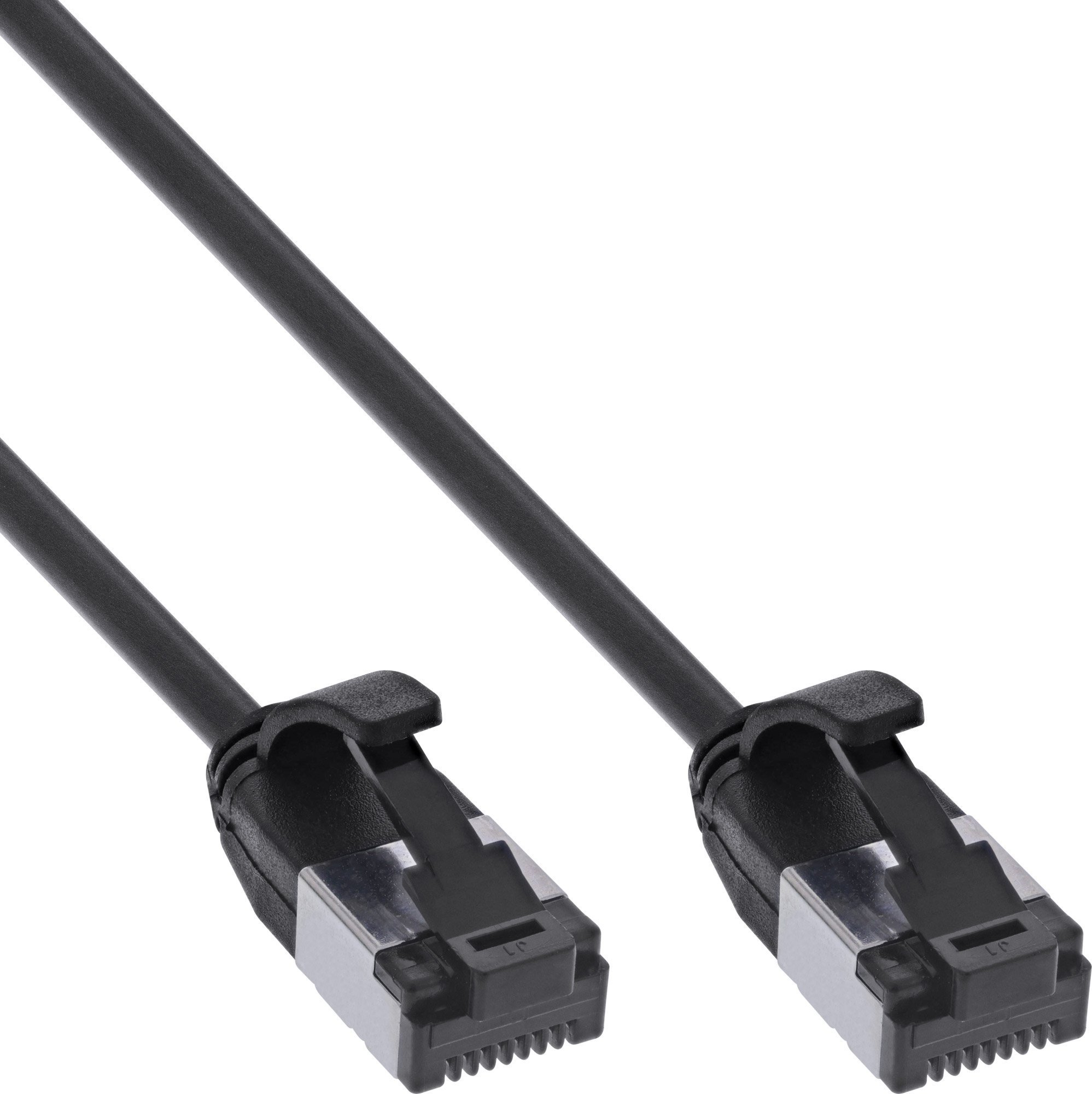 InLine InLine® Patch cable slim, U/FTP, Cat.8.1, TPE halogen-free, black 10m