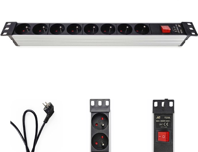 Listwa zasilająca do mocowania w RACK'u LC806 Ibiza one size