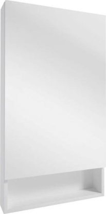 Deftrans Szafka łazienkowa z lustrem wisząca biała 50x90 cm Lupo