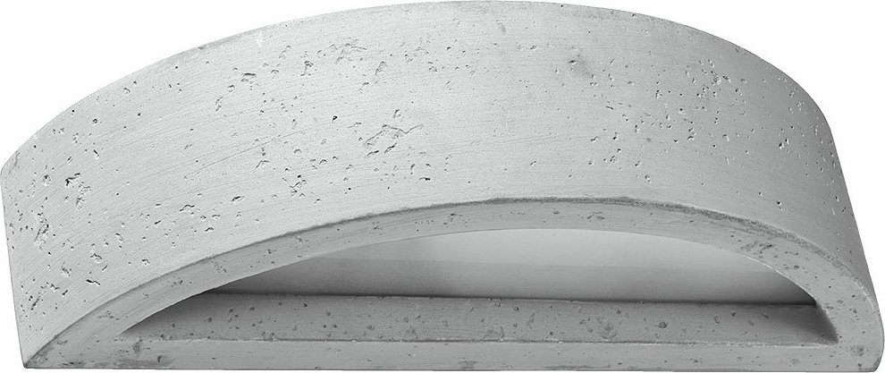 Kinkiet Lumes Półokrągły betonowy kinkiet loft - S176-Mija