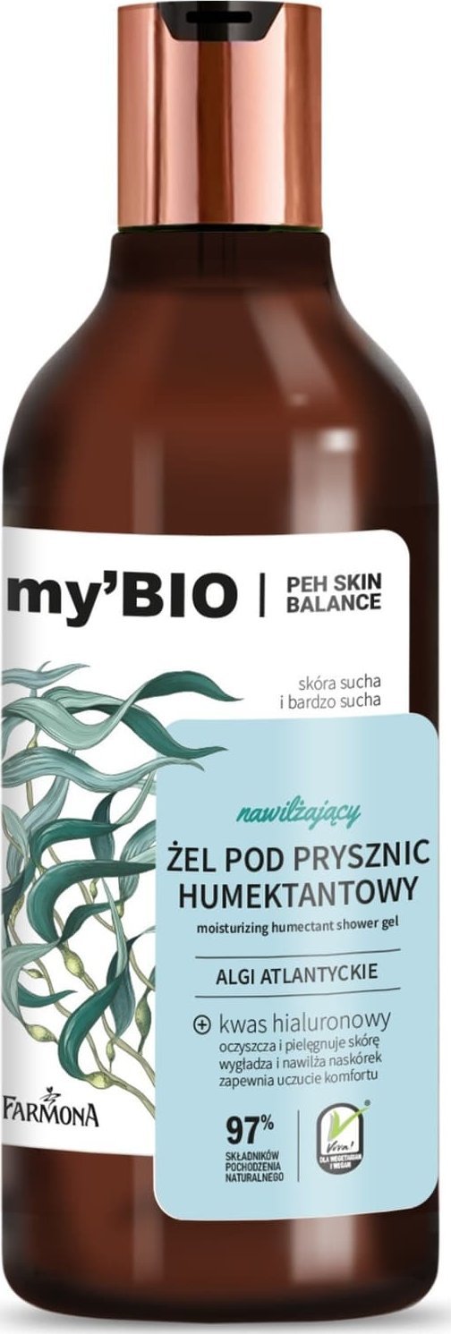 FARMONA my`Bio Nawilżający Żel pod prysznic humektantowy Algi Atlantyckie 500 ml