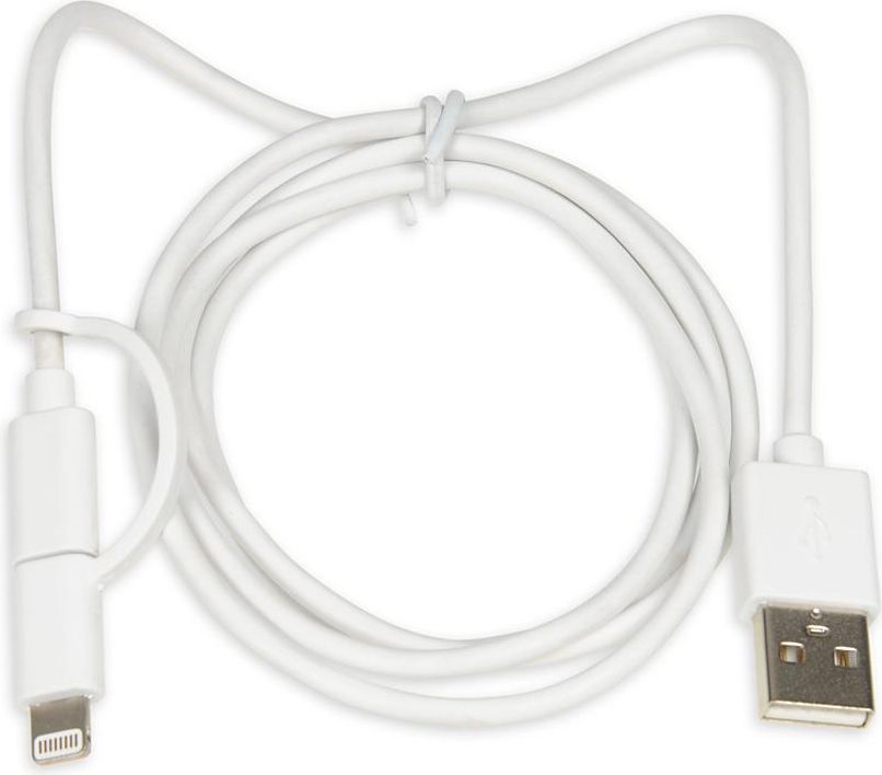 Kabel USB iBOX USB-A - Lightning 1 m Biały (IKUML2W1)