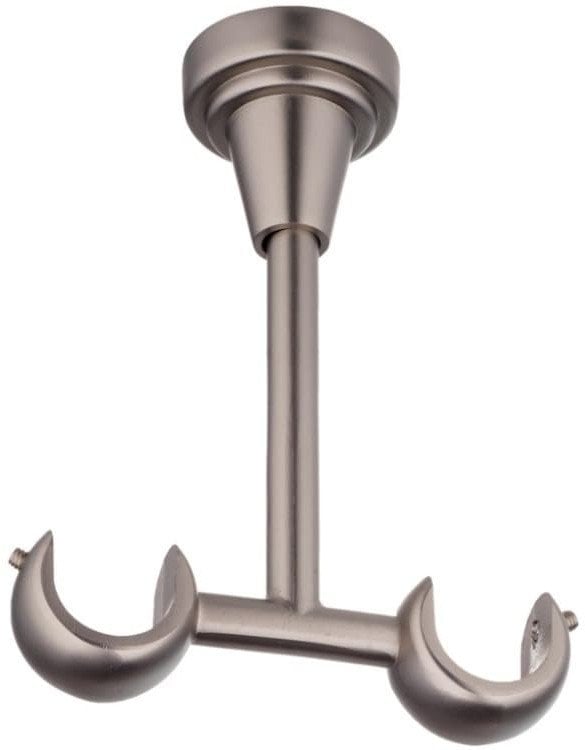 CURTAIN ROD BRACKET CEIL DOUB D19 M.CHRO
