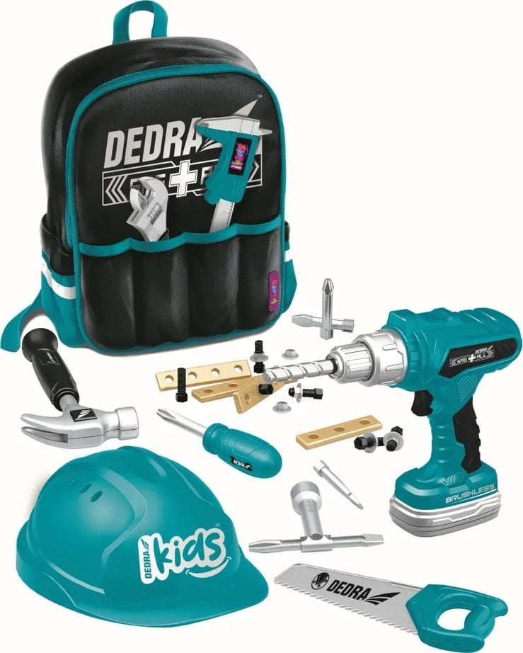 Dedra Zestaw narzędzi dla dzieci 28szt plecak, wkrętarka