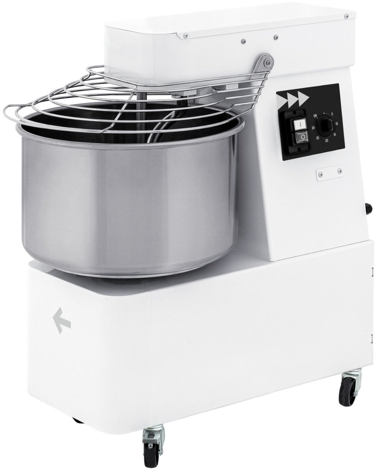 Hendi Miesiarka spiralna ze stałą dzieżą 2 prędkości 88 kg/h 32l 400 V 1700 W