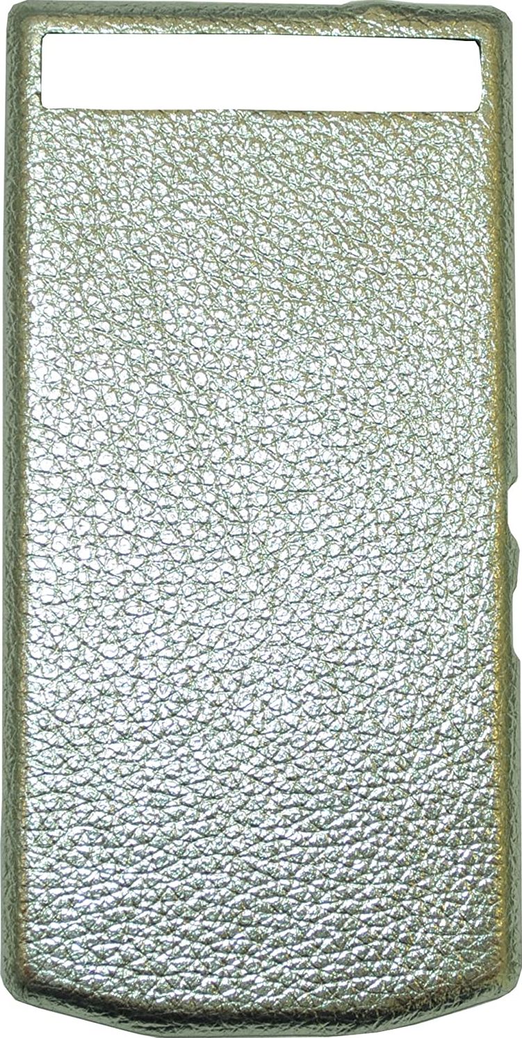 Blackberry Etui Porsche Design Leather Battery Door Cover P9982 grain silver