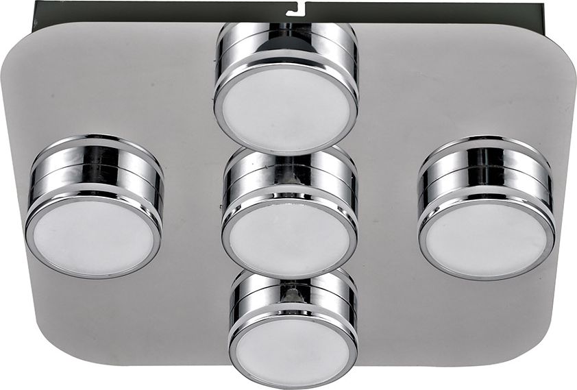 Lampa sufitowa Italux Lampa sufitowa metalowa do biura Italux Marcel ledowa HD-4011N-05-9051D CH