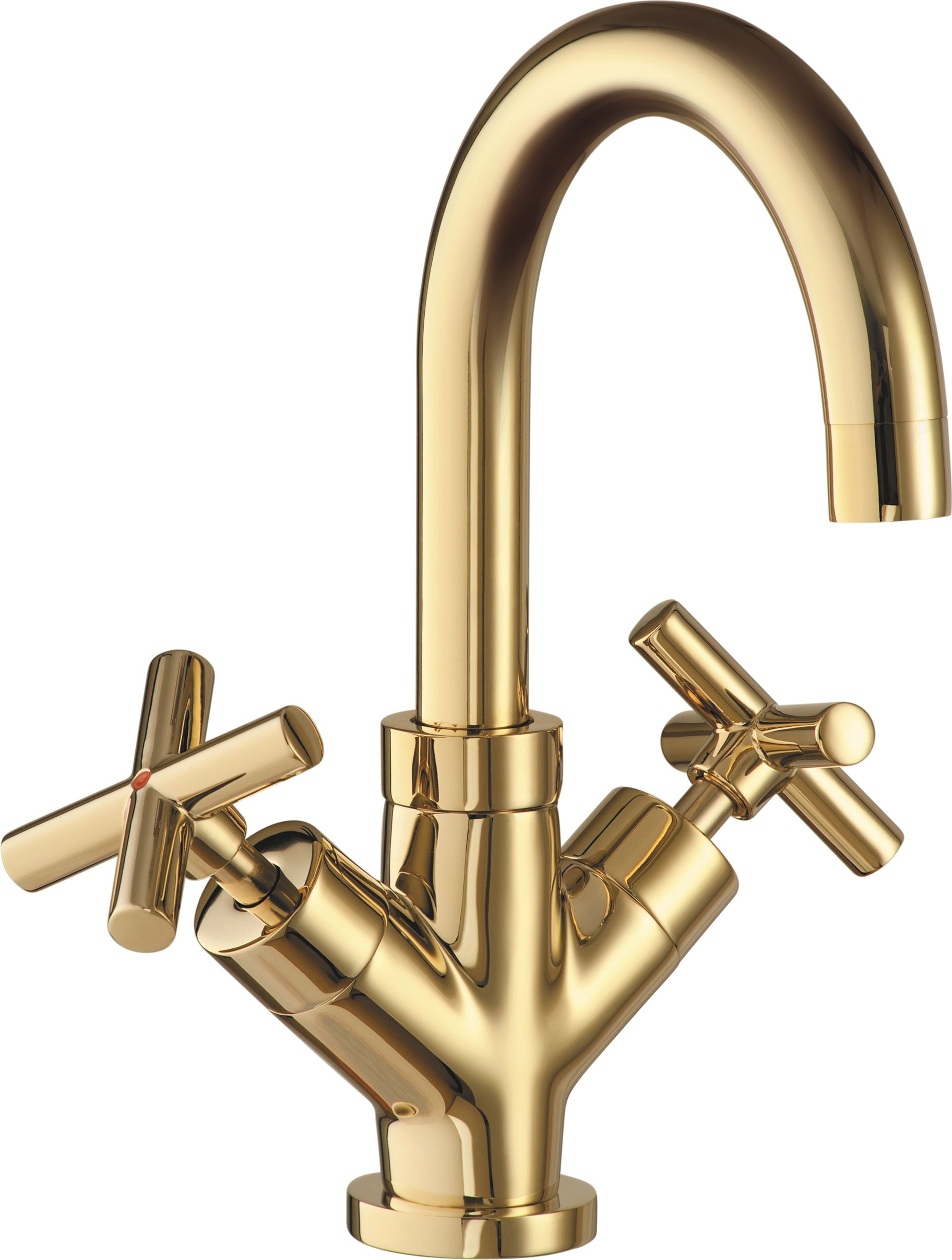 Bateria umywalkowa Omnires Modern stojąca złoty (C301 ZL)