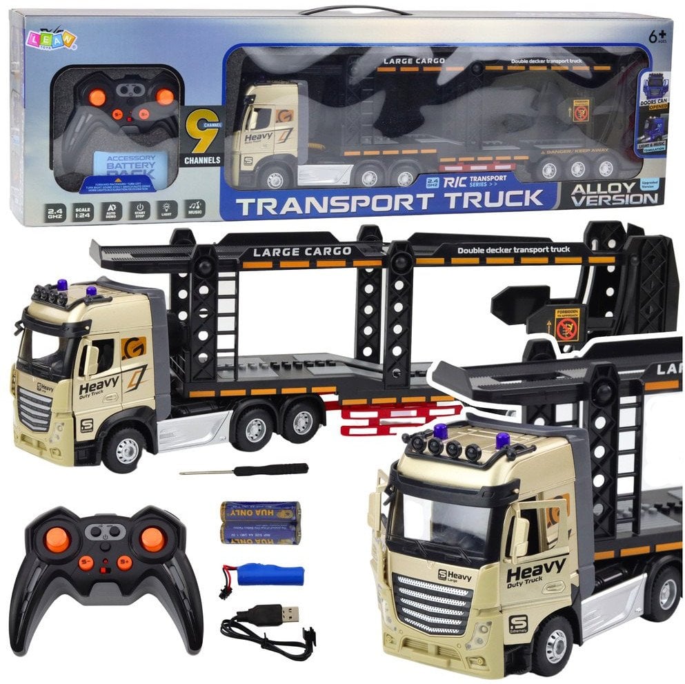 Ciężarówka Lora Laweta Zdalnie Sterowana RC Światła Dźwięki 1:24