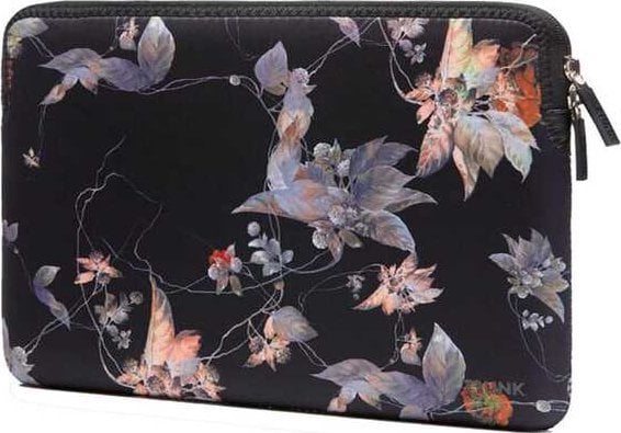Torba Trunk Trunk 14" PC Sleeve, Black Flower. Neopr