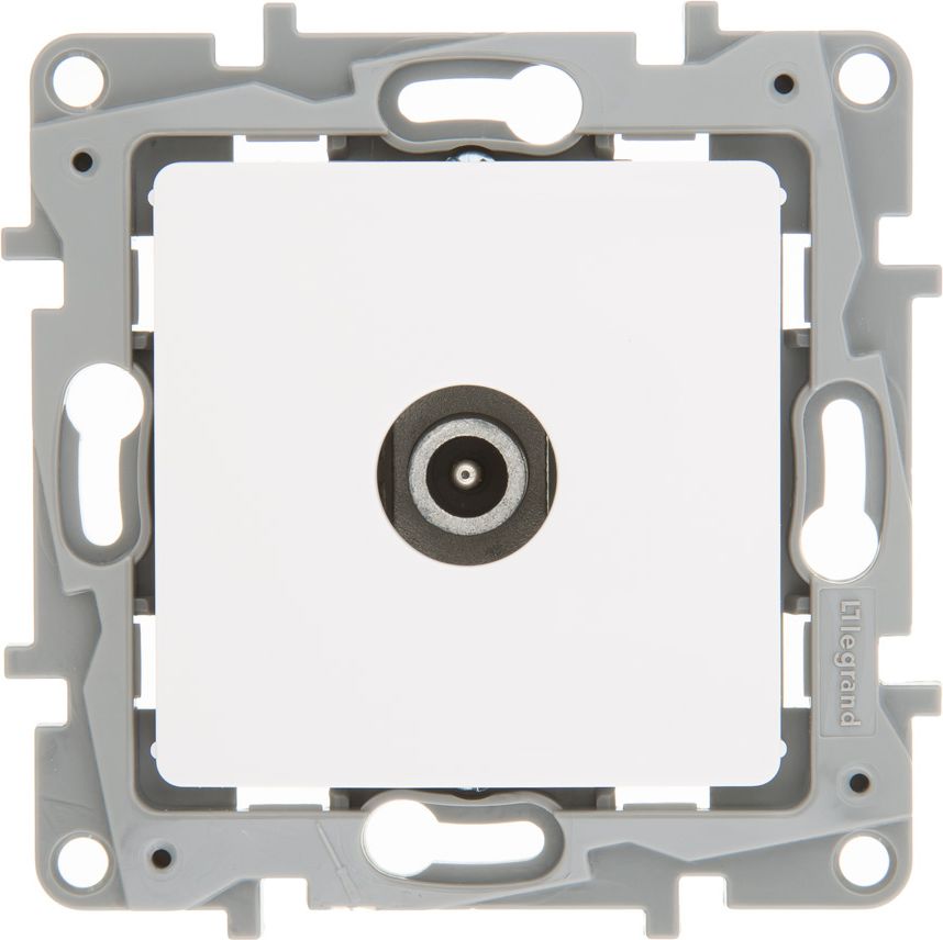 Legrand Gniazdo antenowe NILOE TV męskie przelotowe białe (764552)