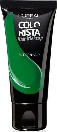 L’Oreal Paris L'Oreal Paris, Colorista Hair Makeup, Semi-Permanent Hair Dye, #GREENHAIR, 30 ml For Women