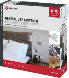 Velcro Taśma rzepowa VELCRO ogólnego zastosowania 25 m Taśma rzepowa 25 m, rzep 20 mm biały