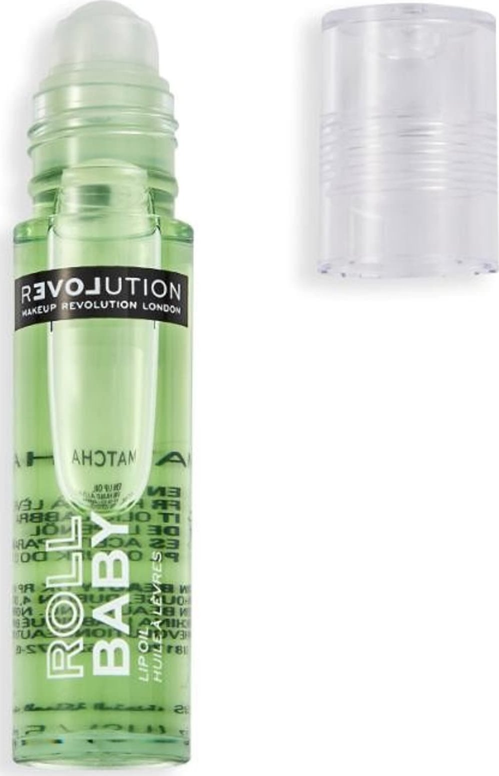 MAKE UP REVOLUTION REVOLUTION Relove Roll Baby Lip Oil Matcha Barwiący olejek do ust 5 ml