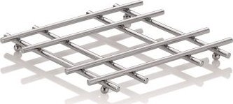 Kela Podkładka Kela Caro pod gorące naczynia, metal chromowany, 21x21x2 cm