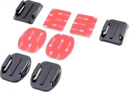 Xrec MOCOWANIA NALEPIANE 4szt. 3M do GoPro HERO 7 6 5 4 3+ 3 2 / SJCAM