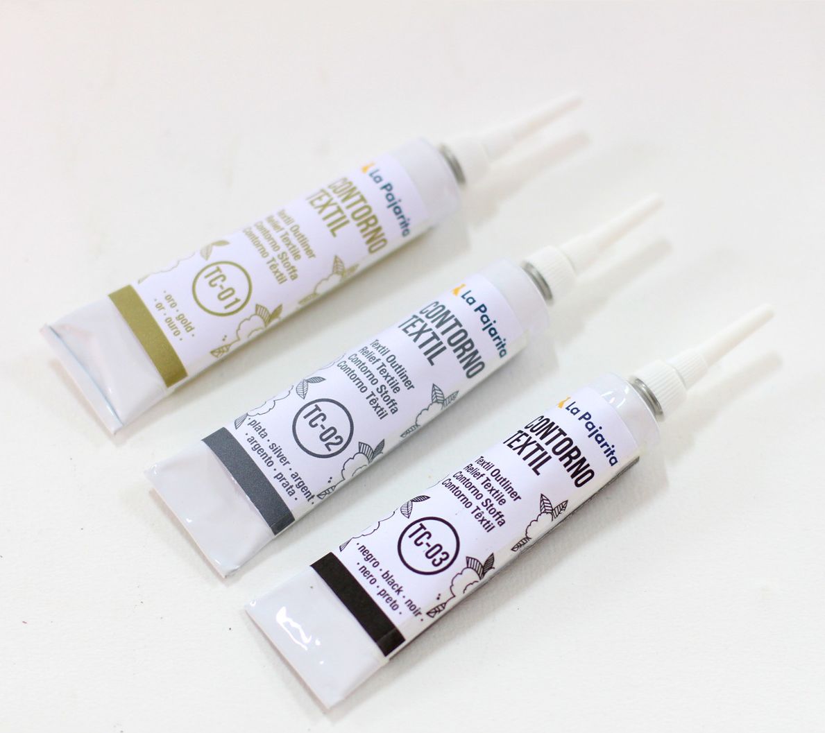 La Pajarita Konturówka do Tkanin 20 ml Złota