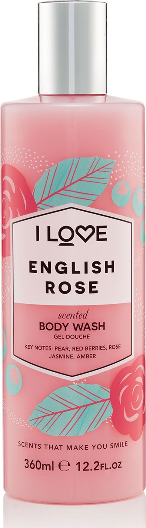 I love I Love, English Rose, Hydrating, Shower Gel, 360 ml Unisex