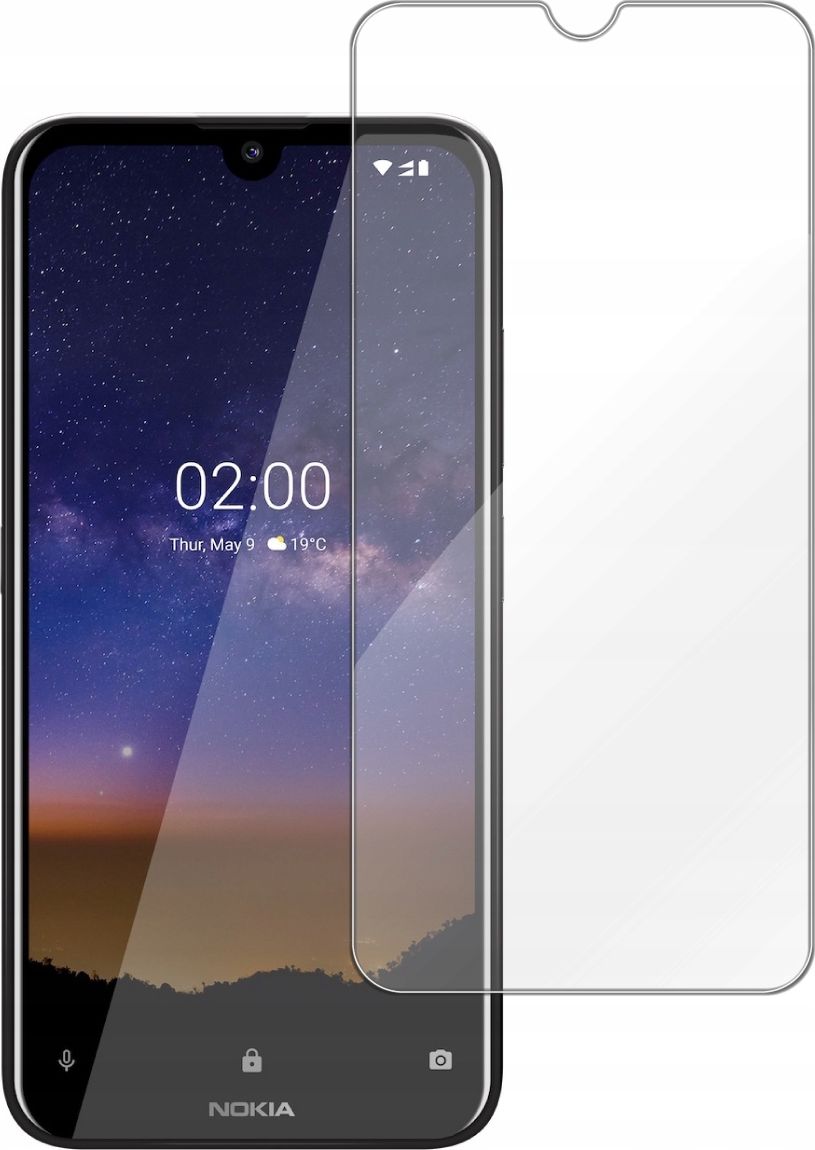 etumi Szkło Hartowane 9H Do Nokia 2.2 | Szybka Na Ekran Szkiełko Ochronne Na Ekran Twarde Płaskie Przód / Ochrona Matrycy Telefonu Glas0069
