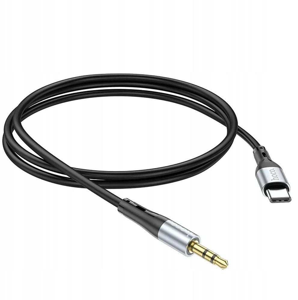 HOCO kabel AUX Jack 3,5 mm do Typ C UPA22 1 m czarny