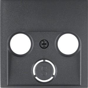 Hager Element centralny do gniazda antenowego 2- i 3-wyjściowego antracyt - 12031606