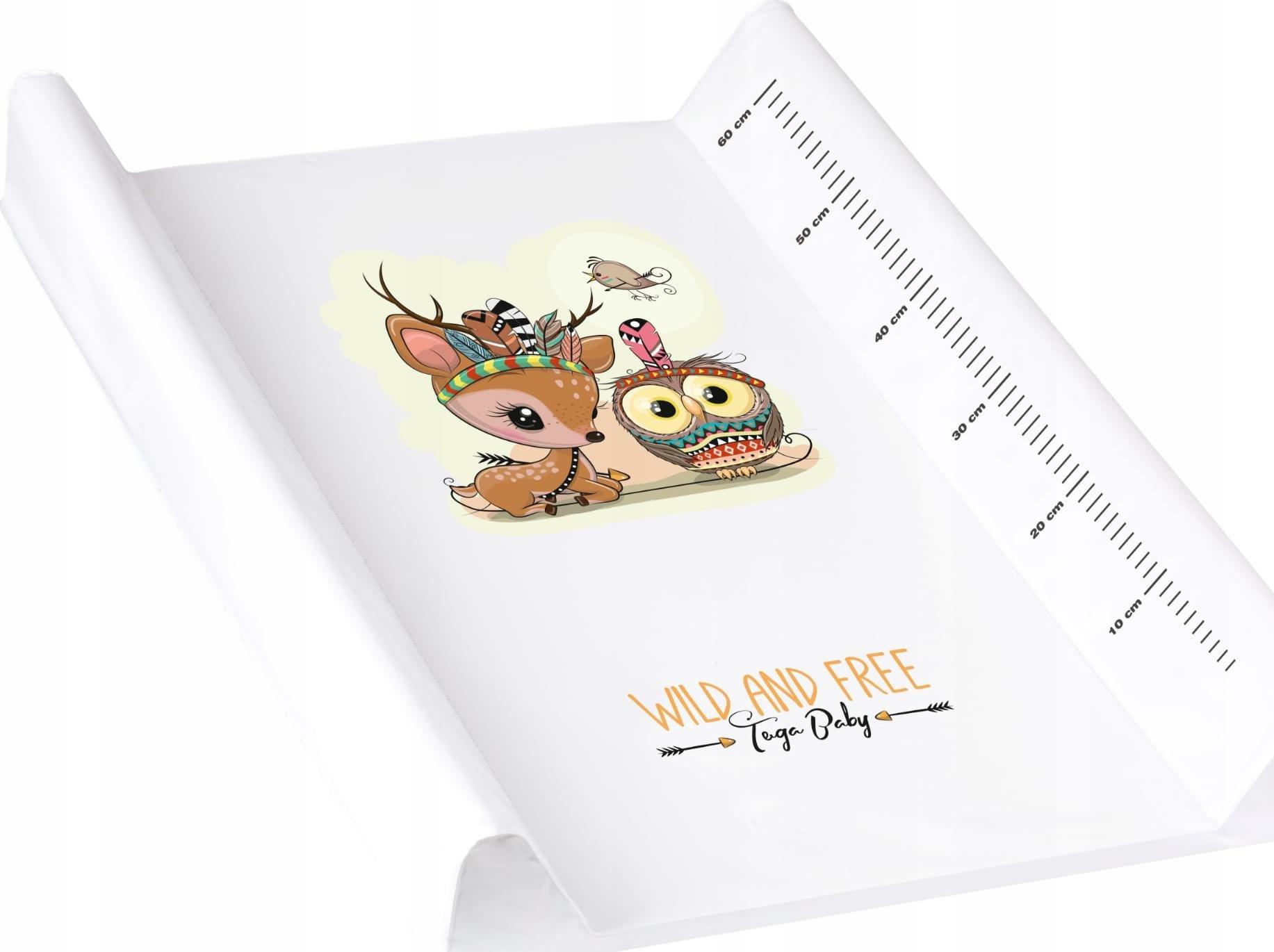 Tega Baby Przewijak dla dzieci 50x70 biały jelonek Tega