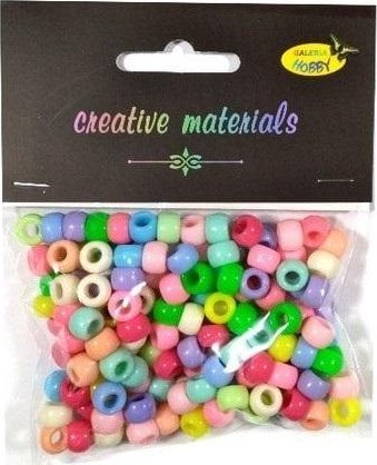 Koraliki pastelowe 6mm 35g ok.150szt