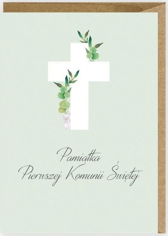 Cardie Kartka okolicznościowa, eko koperta Komunia K061
