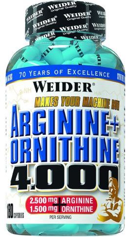 Weider Arginine Ornithine 4000 - 180 kapsułek