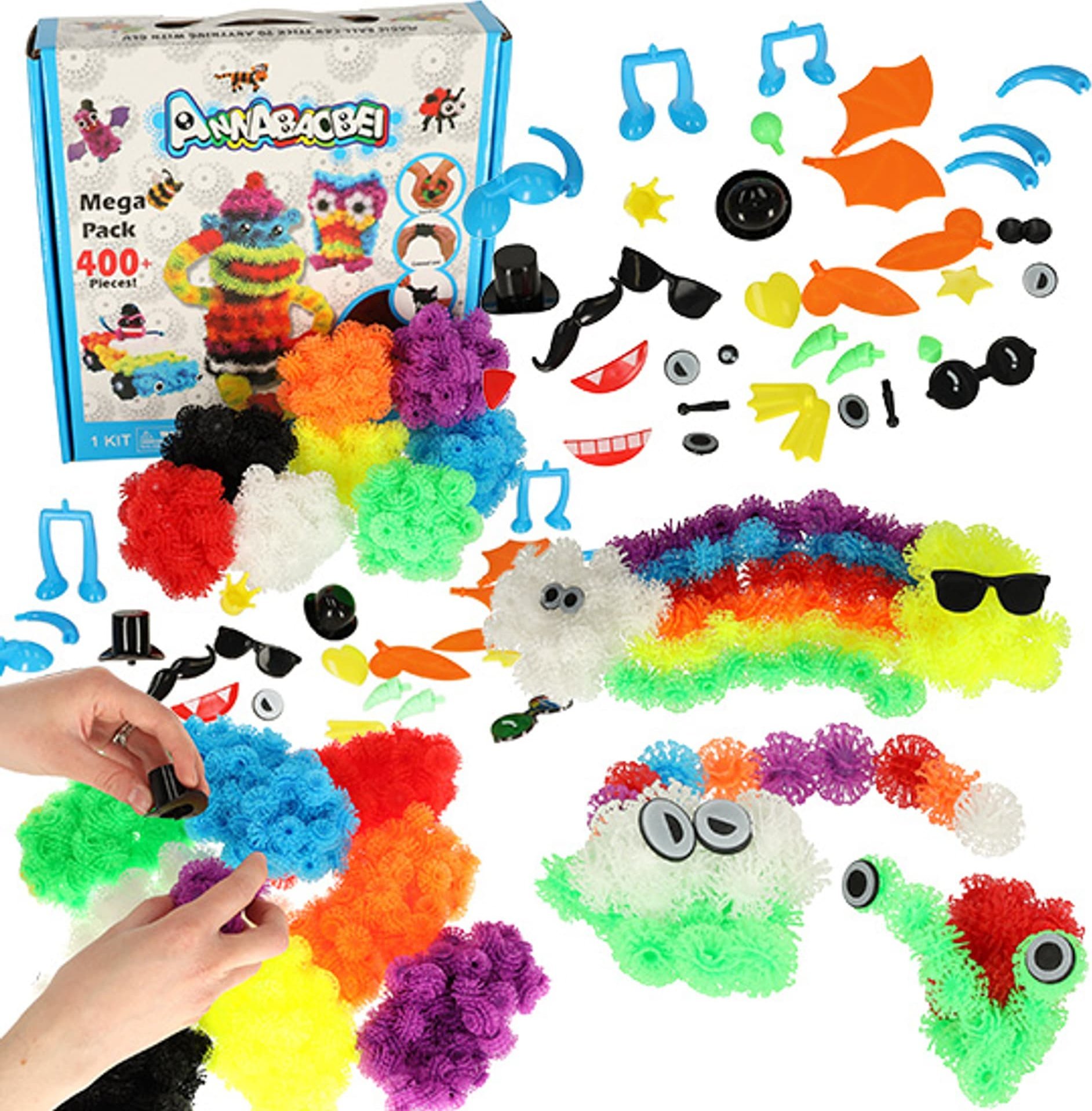 Rzepy czepy klocki kulki kolorowe kreatywne 436el.