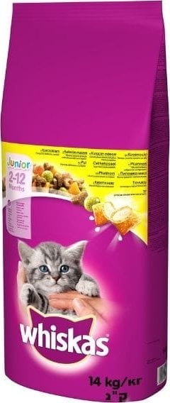 Whiskas WHISKAS 14kg SUCHY JUNIOR KURCZAK