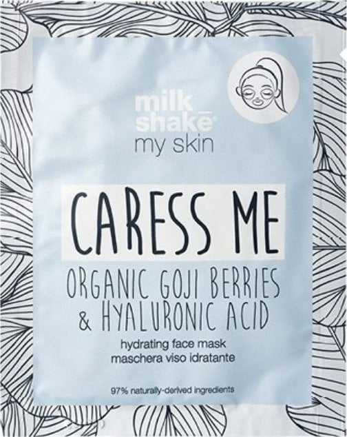Milk Shake Milk Shake, My Skin Caress Me, Hyaluronic Acid, Hydrating, Sheet Mask, For Face, Day, 28 g For Women