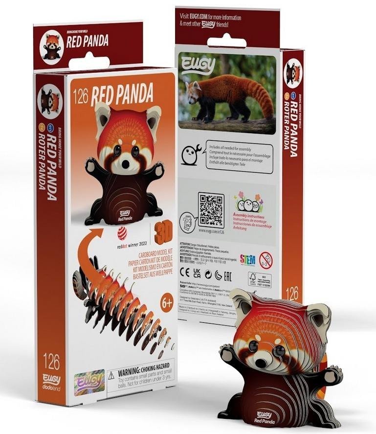 Teka Czerwona Panda Eugy. Eko Układanka 3D
