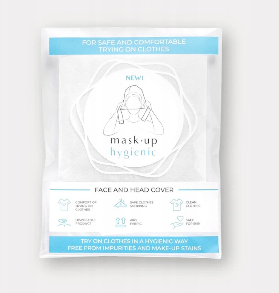 Maskup higieniczny - Makijażowa Osłonka Przebieraj się bez plam z makijażu